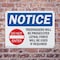 Signmission Trespassers Will Be Prosecuted OSHA Notice Sign, Plastic, 14in W x 10in L, 2PK OS-2PACK-NS-P-1014-L-18729 - alternate 5